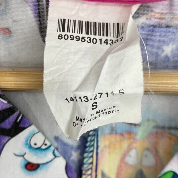 Jasco Uniforms Scrub Top Womens Small Blue Halloween Nurse Vet Medical Uniform - Picture 3 of 9